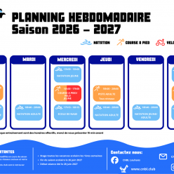 Planning Hebdo Saison 2026-2027